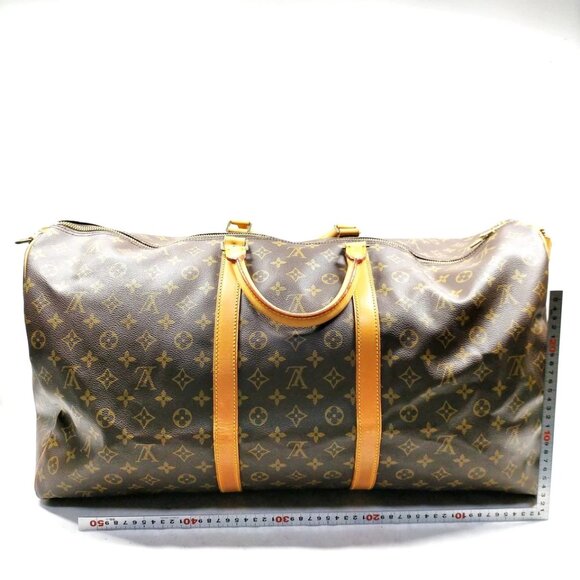 Louis Vuitton LV Boston Bag Keepall Bandouliere 60 Brown Monogram 630-052525 - Picture 2 of 13